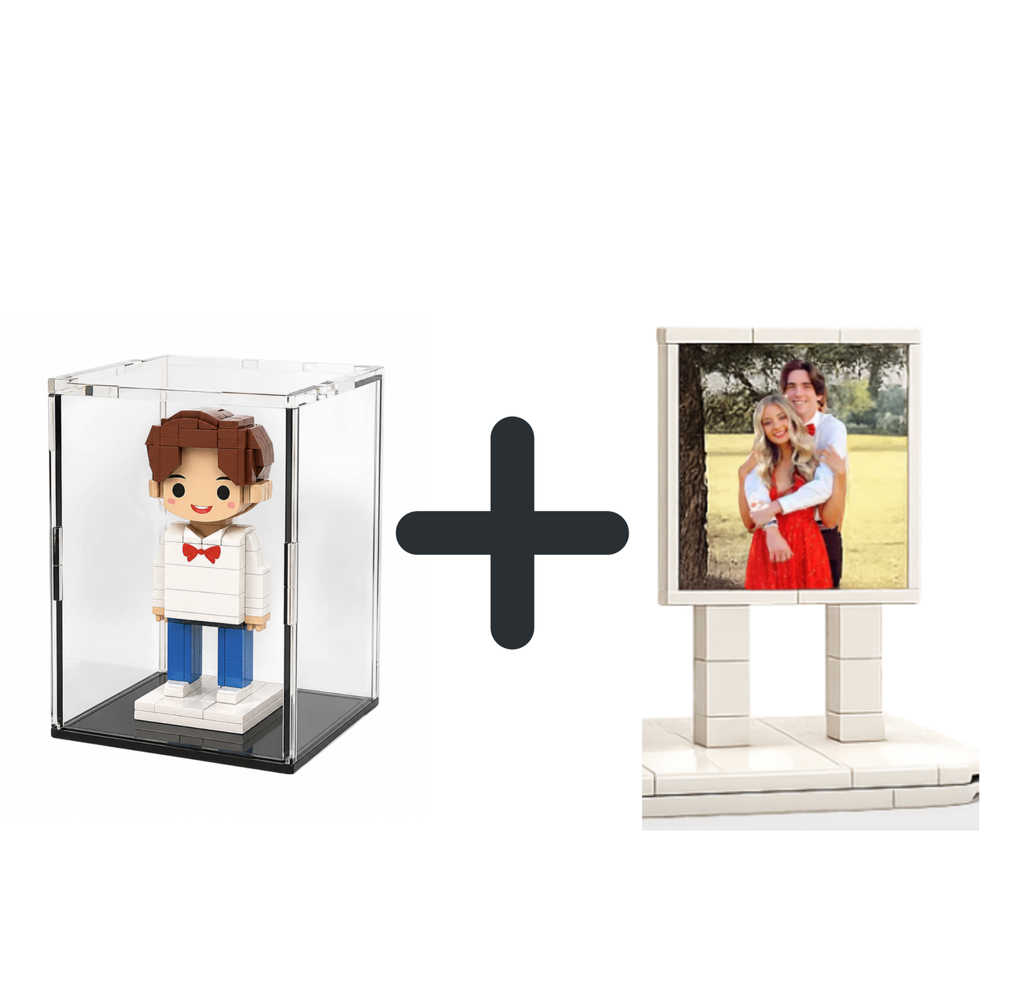 מגן + תמונה שלכם לצד הדמויות